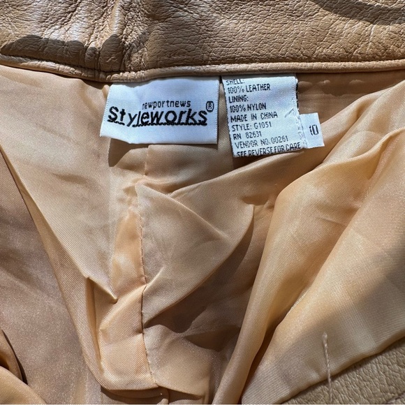 Vintage Leather Pants Straight Leg - Picture 7 of 8